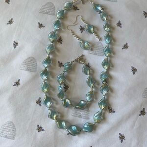 Blue glass Necklace